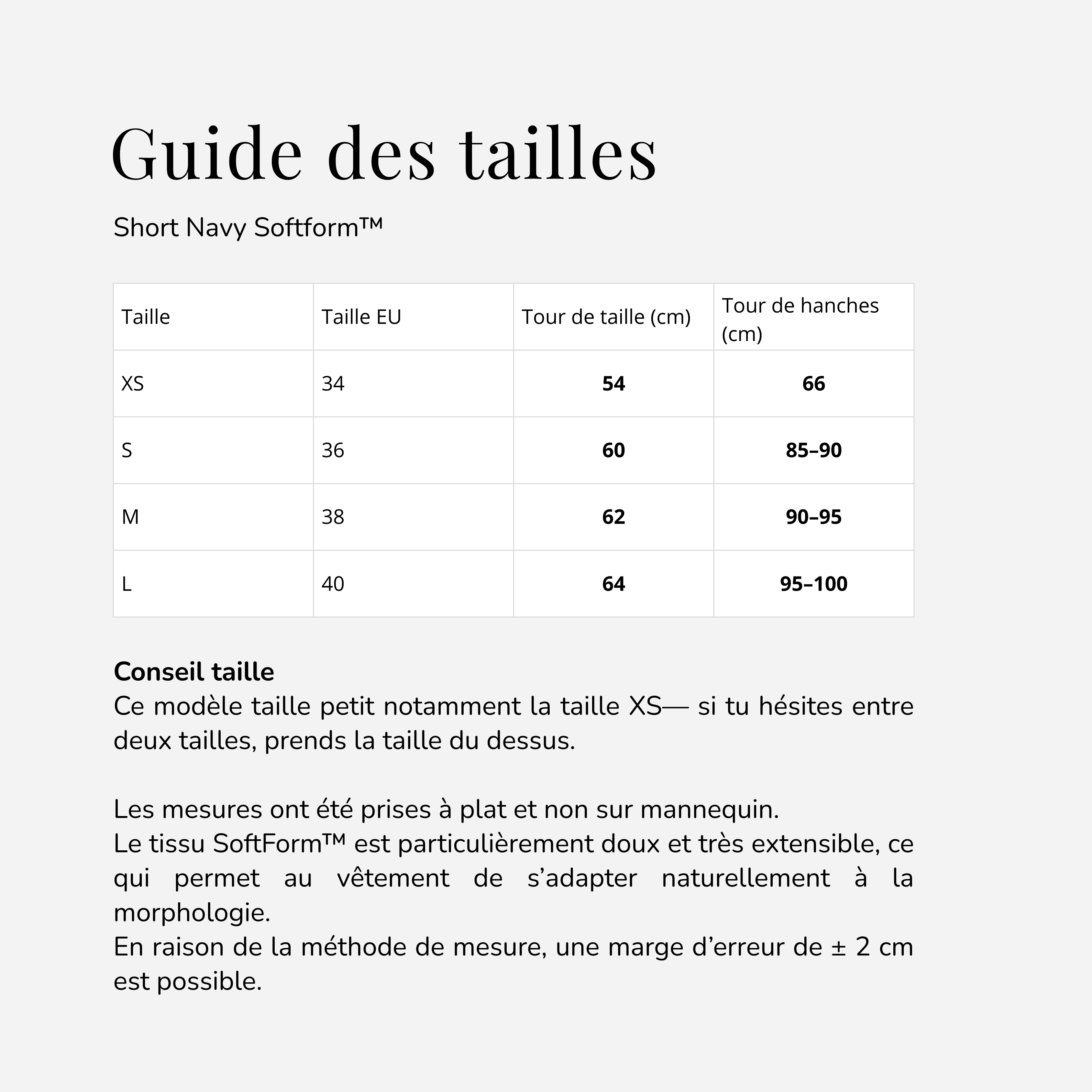 Short Navy Softform™