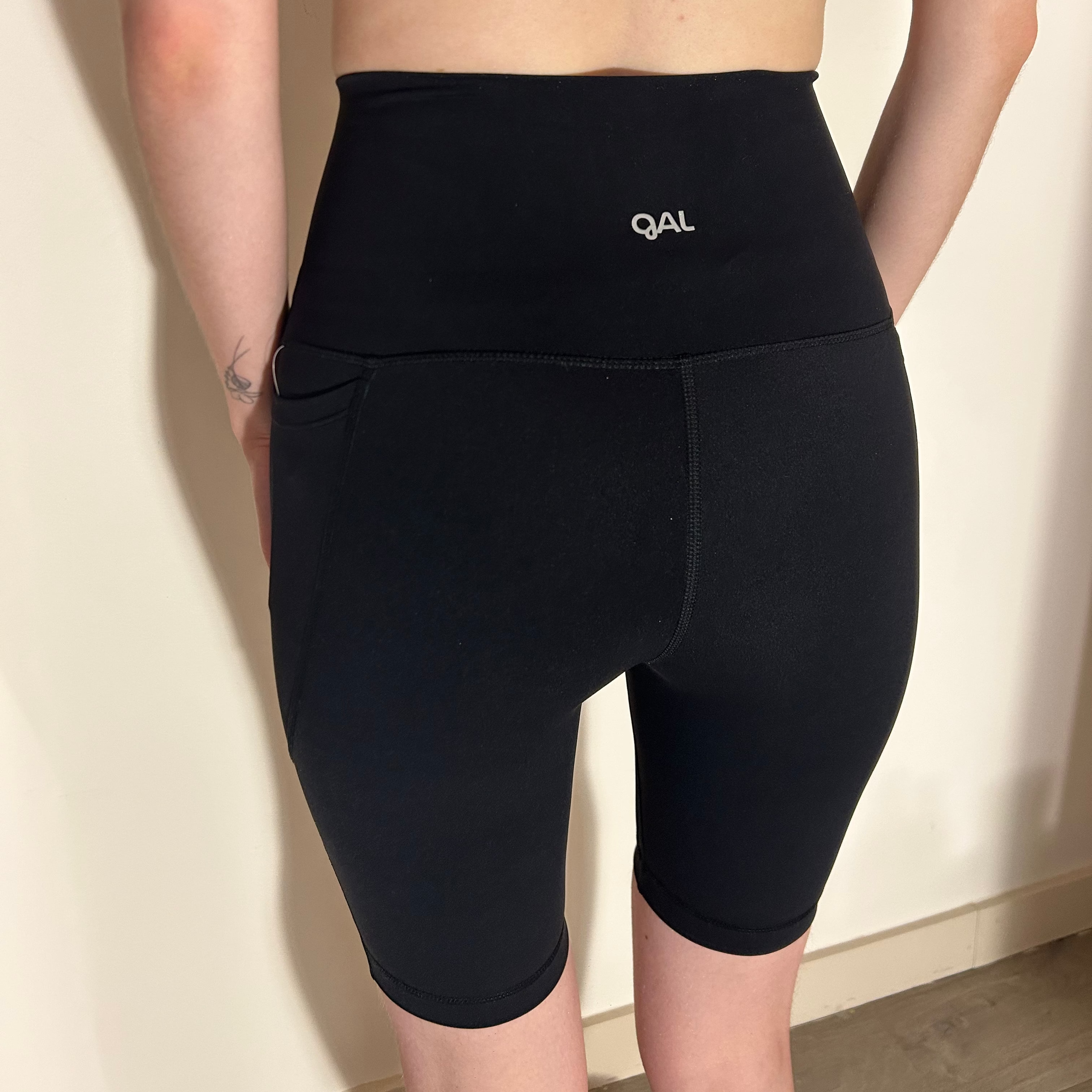 Short cycliste noir - taille haute