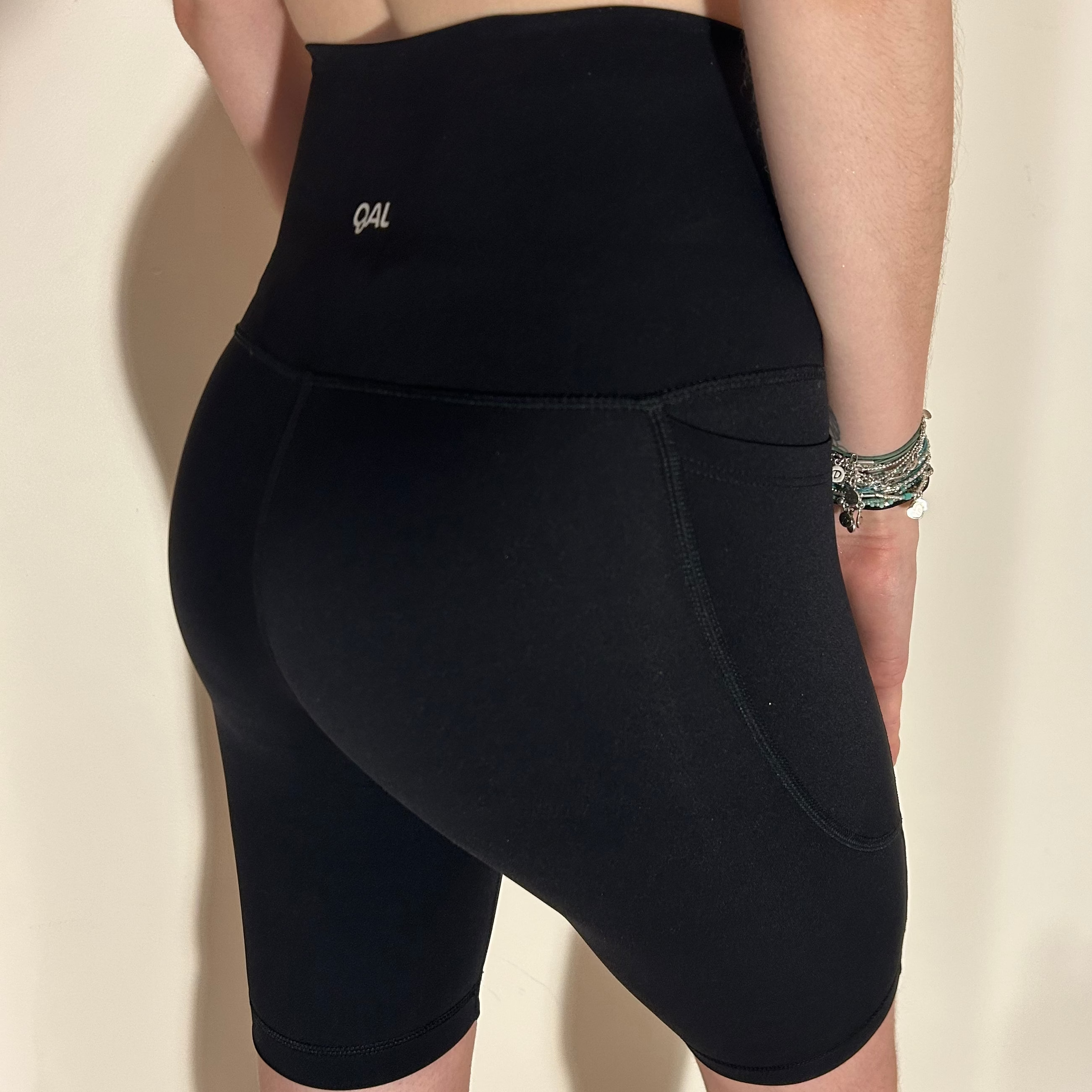 Short cycliste noir - taille haute