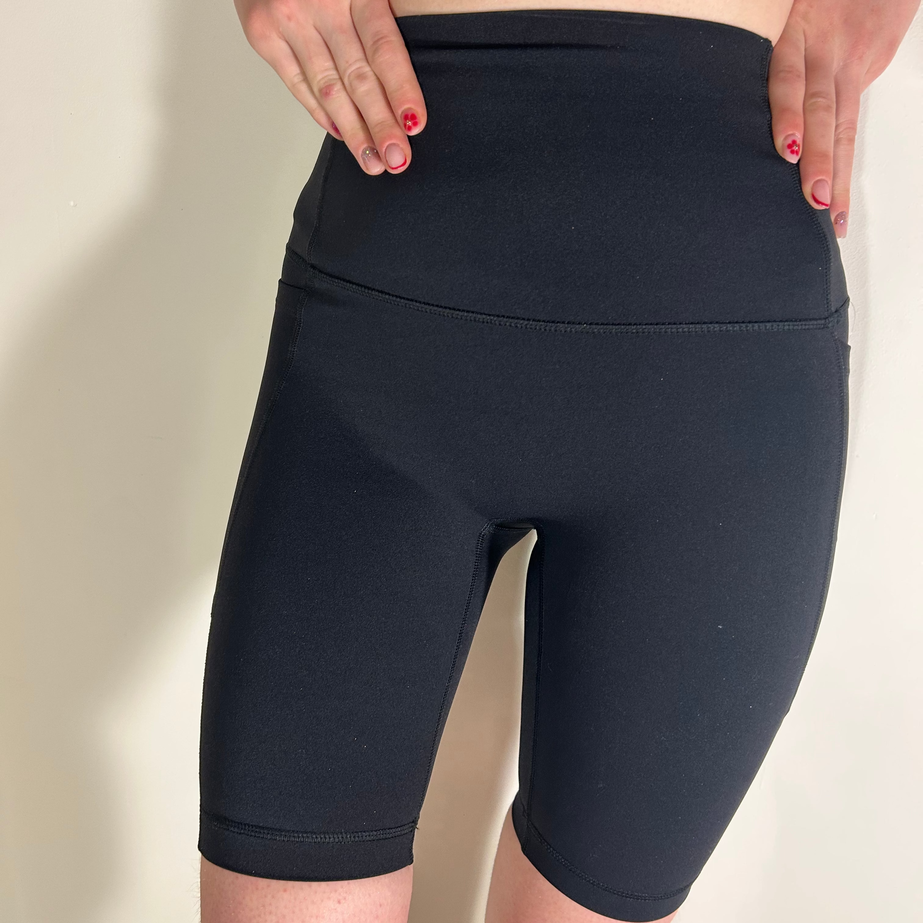 Short cycliste noir - taille haute